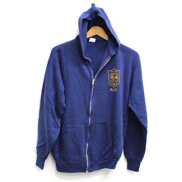 Vintage Naval Education and Training Center Newport Hooded Sweatshirt Large - Picture 1 of 7